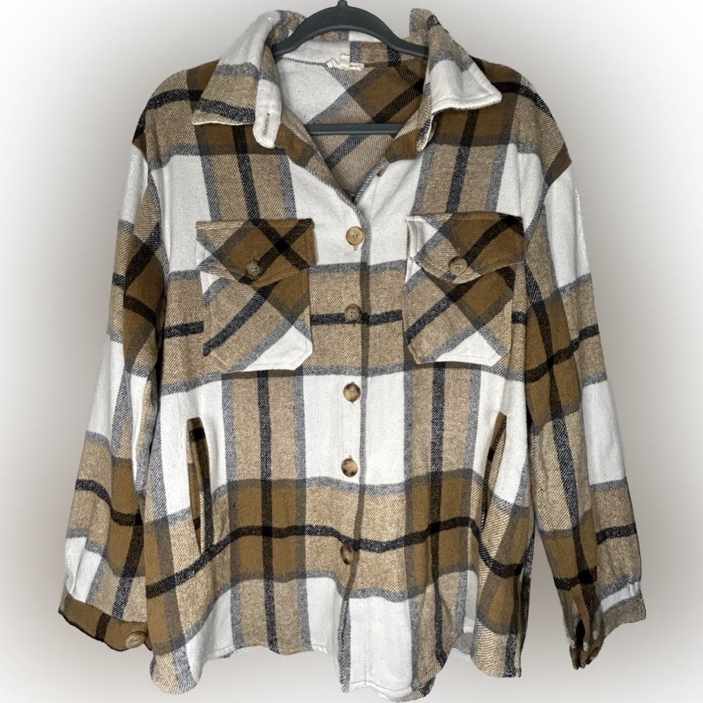 Tan Plaid Flannel